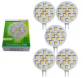 Produktbild: TRANGO LED-Leuchtmittel, 5er Pack G415-2.5/5 LED Leuchtmittel G4 Fassung zum Austausch G4 MR16 Halogen Leuchtmittel 12Volt AC/DC - 2.5 Watt 250 Lumen 3000K warmweiß Möbel Einbaustrahler, 5 St., Schrank Einbauleuchte, Deckenleuchte
