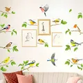 Produktbild: DECOWALL DS6-8061 Vögel Wandtattoo set Wandaufkleber Kolibriwandaufkleber für Schlafzimmer Wohnzimmer Kinderzimmer Flur Küche Fenster Deko Wanddeko