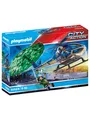 Produktbild: Playmobil Polizei-Hubschrauber: Fallschirm-Verfolgung