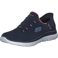 Produktbild: Skechers Damen Summits Diamond Dream Turnschuhe, Navy Mesh/Pink Trim, 40 EU