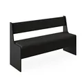 Produktbild: Vicco Esszimmer-Bank Roman, Bank für die Essecke, Schwarz, 136.6 x 41.5 cm