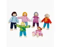 Produktbild: goki Biegepuppe Biegepuppen Moderne Familie 6 Teilig (Packung, 6-tlg., spar set), Bewegliche Arme und Beine