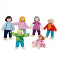 Produktbild: Biegepuppen Moderne Familie 6Teile Set für Puppenhaus Biegepüppchen Holz