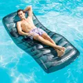 Produktbild: INTEX Cool Grey Lounge Schwimmliege Luftmatratze Badeinsel Badespaß Grau