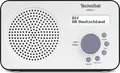 Produktbild: TechniSat VIOLA 2 tragbares DAB Radio (DAB+, UKW, Lautsprecher, Kopfhöreranschluss, zweizeiligem Display, Tastensteuerung, klein, 1 Watt RMS) weiß/schwarz (0000/3906)