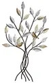 Produktbild: Dreamlight Moderne Wanddekoration Wandskulptur Relief Baum mit Vögeln braun aus Metall 77x50 cm