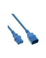 Produktbild: InLine Spannungsversorgungs-Verlängerungskabel IEC 60320 C13 bis C14 250 V 30 cm Blau (16503B)