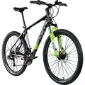 Produktbild: Zündapp FX27 Mountainbike 27,5 Zoll Hardtail 160 - 185 cm Fahrrad MTB 21 Gänge - Schwarz/Grün