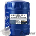 Produktbild: 20 LITER HLP 32 Hydrauliköl/ Hydraulikflüssigkeit/ Hydraulikfluid + HAHN