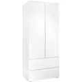 Produktbild: smart Kleiderschrank  BEN , weiß , Maße (cm): B: 80 H: 191 T: 55.0