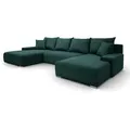 Produktbild: Kaiser Möbel Ecksofa, Grün, Holz, 6-Sitzer, Füllung: Polyurethan (PUR),Komfortschaum, U-Form, 348x93x188 cm, Wohnzimmer, Sofas & Couches, Wohnlandschaften, Wohnlandschaften in U-Form