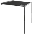 Produktbild: Vickywood Seitenmarkise Markise 250cm Auto Vordach Automarkise Aluminium Schwarz
