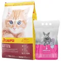 Produktbild: JOSERA Kitten Trockenfutter für Katzen leicht verdaulich 10kg + Katzenstreu 3,8L