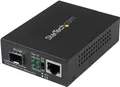 Produktbild: StarTech.com Gigabit Ethernet Glasfaser Medienkonverter mit offenem SFP Steckplatz - Medienkonverter - 10Base-T, 1000Base-LX, 1000Base-SX, 100Base-TX, 1000Base-T - RJ-45 / SFP (mini-GBIC) (MCM1110SFP)