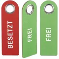 Produktbild: Relaxdays Türschild Besetzt Frei 3er Set Weiß,Grün,Rot