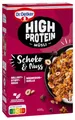 Produktbild: Dr. Oetker High Protein Müsli Schoko & Nuss – Müsli aus wertvollen Flocken, Protein Cerealien, knackigen Nüssen und Zartbitterschokolade, 1er Pack (1 x 400g)
