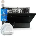 Produktbild: Klarstein - Mini-Geschirrspüler für 6 Gedecke, Leiser UV-Geschirrspüler Klein mit 6 Spülprogrammen, Kleiner Tisch-Geschirrspüler für Zuhause Büro