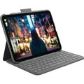 Produktbild: Logitech Slim Folio - Tastatur und Foliohülle - Grau
