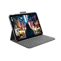 Produktbild: Logitech Slim Folio Tastatur-Case für iPad (10. Generation und A16) mit integrierter kabelloser Bluetooth-Tastatur, Deutsches QWERTZ-Layout - Graphit