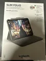 Produktbild: Logitech Slim Folio Tastaturhülle für Apple iPad 10. Gen - Oxford Grey (Deutsch,