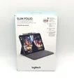 Produktbild: Logitech Slim Folio Tastaturhülle für Apple iPad 10. Gen - Oxford Grey Deutsch