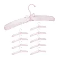 Produktbild: Kleiderbügel satin Weich gepolsterte Bügel rosa dekorativ Satin Bügel weich