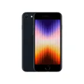 Produktbild: Apple iPhone SE 2022 schwarz 64GB 5G iOS Smartphone 4,7 Zoll Retina 12MP Kamera