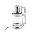 Produktbild: Mulex Tee Express 2-in-1 Teekocher & Wasserkocher aus Glas - 1L + 2L - Weiß
