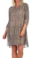 Produktbild: VERO MODA Damen Mini-Kleid Tunika 3/4 Arm VMSmilla mit Leoprint 10307959 Birch Lova S