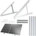 Produktbild: NuaSol Flachdach-Halterung 72 cm | PV Solarpanel Aufständerung, 0–90° verstellbar - Silber