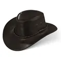 Produktbild: Black Forest Fox JERO Western Cowboy Reiten Leder Sonnen Hut in (S, Braun)