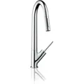 Produktbild: Axor Starck Spültischmischer chrom mit Ausziehbrause 10821000 - Hansgrohe