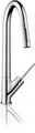 Produktbild: hansgrohe AXOR Starck Einhebel-Küchenmischer 270 mit Ausziehbrause, 10821000,