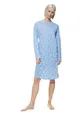 Produktbild: Mey Nachtwäsche Serie Flower Meadow Damen Nachthemden Blue Silk S(38)