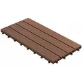 Produktbild: Floordirekt - Klickfliesen Wpc-terrassendielen Royal Hellbraun 60 X 30 Cm 6 Stück