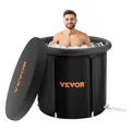 Produktbild: VEVOR Eisbadewanne, 90 cm langes Tauchbecken für Kaltwassertherapie für Sportler, tragbares Outdoor-Eisfass-Tauchbecken zur Erholung, 370 l aufblasbare Faltbadewanne mit Abdeckung, Heim-Eiskapsel