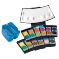 Produktbild: Pelikan Farbkasten ProColor®, Schwarz/Blau, 24 Farben