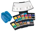 Produktbild: Pelikan Deckfarbkasten ProColor 735 24 Farben schwarz / blau