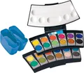 Produktbild: Pelikan 701228 Farbkasten ProColor®, Schwarz/Blau, 24 Farben, 1 Stück
