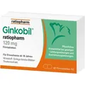 Produktbild: Ginkobil ratiopharm 120 mg, mit Ginkgo biloba 60 St