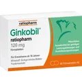 Produktbild: Ginkobil® ratiopharm 120mg mit Ginkgo biloba