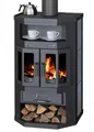 Produktbild: EEK A Flügeltür-Kaminofen Victoria Taro 2 Speckstein, schwarz, dauerbrandfähig