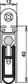 Produktbild: 1er PACK(Stk) ATHMER 1-1075-0958 Türdichtung Kältefeind Allround® 1-1075 1-s.L.9