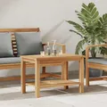 Produktbild: Couchtisch Braun 70 x 40 x 45 cm Massives Teakholz