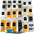 Produktbild: Deco haus® Vorratsdosen mit Deckel 24 Set L - Aufbewahrungsbox Küche Luftdicht Vorratsbehälter - Frischhaltedosen Behälter aus Plastik Mit Deckel - Vorratsgläser zur Aufbewahrung von Müsli, Mehl