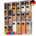 Produktbild: Deco haus Vorratsdosen mit Deckel 24 Set L - Aufbewahrungsbox Küche Luftdicht