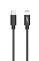 Produktbild: 2GO USB C auf Lightning Kabel 100cm MFi Zertifiziert Power Delivery USB C auf Lightning Ladekabel, 20W FastCharge kompatibel mit iPhone 12/11 Pro/11 Pro max/X/XS/XR/XS Max / 8, schwarz
