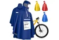 Produktbild: CYCLEHERO Regenponcho Fahrrad wasserdicht - Regencape Fahrrad mit Reflektoren & Sichtfenster (Fahrrad Regenbekleidung als Regenponcho Damen wasserdicht, Regenponcho Herren) - Regenschutz Fahrrad