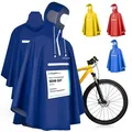 Produktbild: Regenponcho Fahrrad extra wasserdicht und robust  TEST SEHR GUT  Premium Rege...