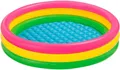 Produktbild: INTEX Pool 57412NP SunsetGlow Vinyl Aufblasbar Kinderbecken 114x25cm 114cm
